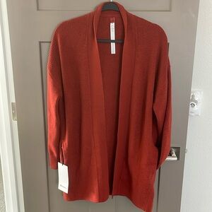 Lululemon Merino Wool- Blend Rib Long Wrap Sweater. Size 8